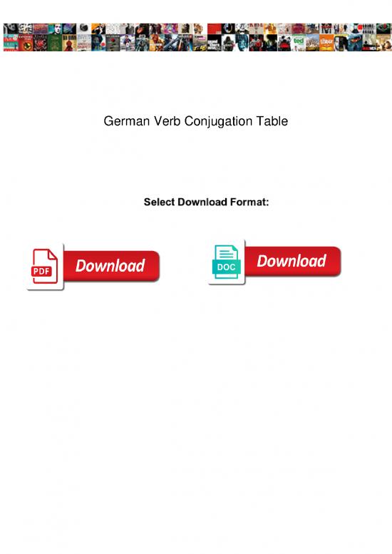 picture1_Hindi Verbs In All Tenses Pdf 106409 | German Verb Conjugation Table