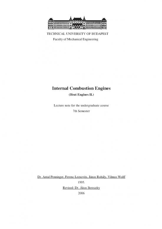 picture Diesel Pdf 106863 | Lecture Notes Internal Combustion Engines Heat Engines Ii Mechanical Engineering Faculty Ubudapest