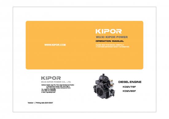 picture1_Diesel Pdf 106594 | Motor Diesel Kipor Kd2v86f 1