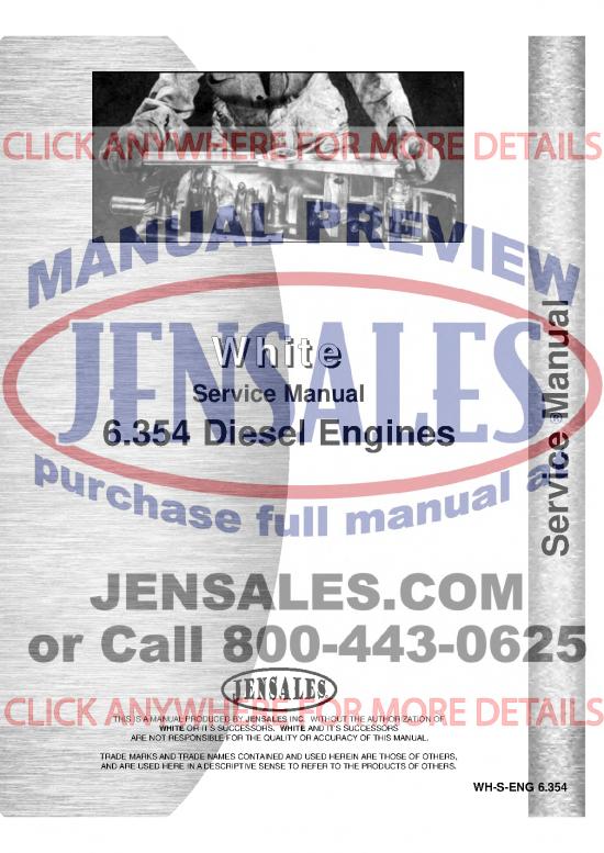 picture Diesel Pdf 106958 | Perkins 6 354 Engine Service Manual
