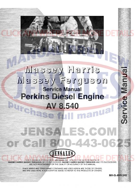 picture_Diesel Pdf 106959 | Perkins Engine Service Manual Mh S Av8 540
