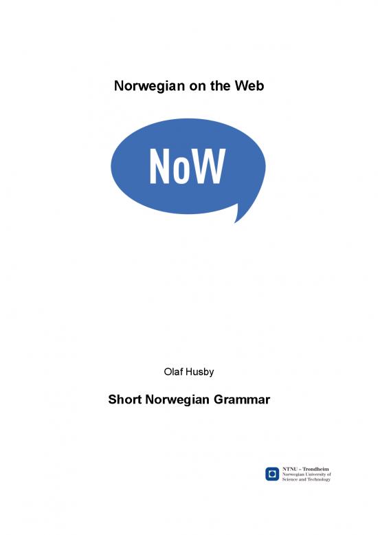 picture Norwegian Grammar Pdf 104974 | Shortgrammar