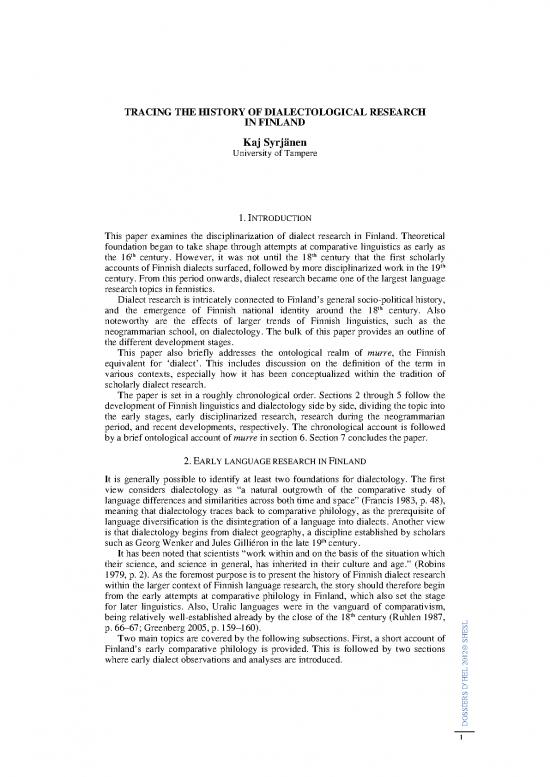 picture1_Dialectology Pdf 105751 | Syrjanen 2012