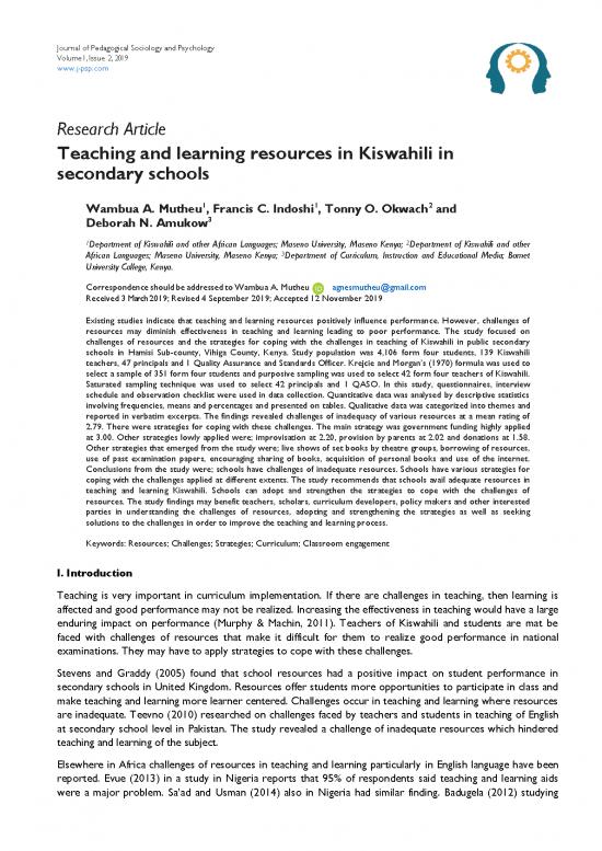 picture_Educational Psychology Pdf 106253 | Teaching And Learning Resources In Kiswahili In Secondary Schools 6422