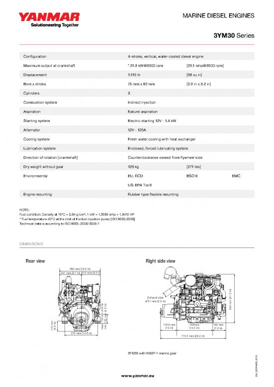 picture1_Diesel Pdf 106885 | Yanmar 3ym30 Specs