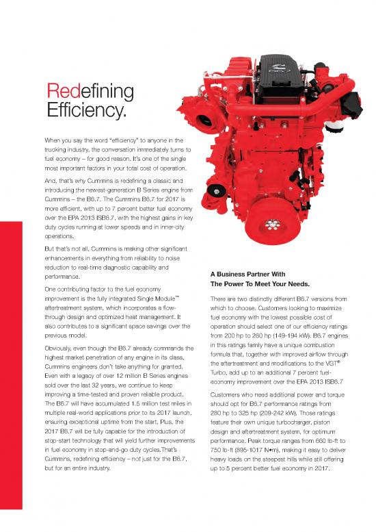Cummins Isb67 Brochure