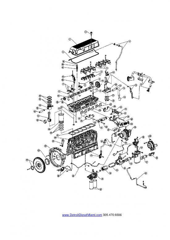 Detroit Diesel Miami Series 60 Parts Catalog