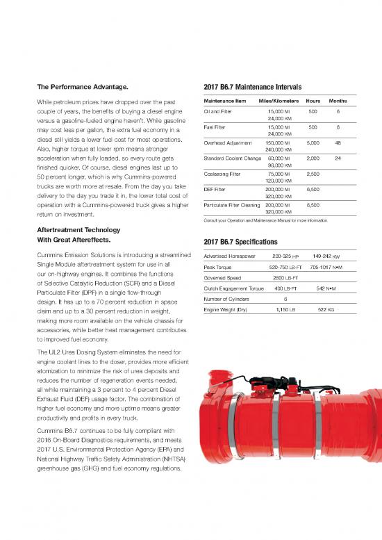 Cummins Isb67 Brochure