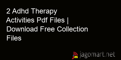 picture 2 Adhd Therapy Activities Pdf Files | Download Free Collection Files