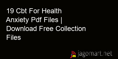 picture 19 Cbt For Health Anxiety Pdf Files | Download Free Collection Files
