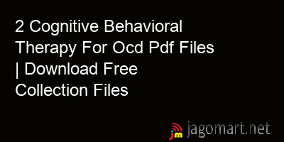 picture 2 Cognitive Behavioral Therapy For Ocd Pdf Files | Download Free Collection Files