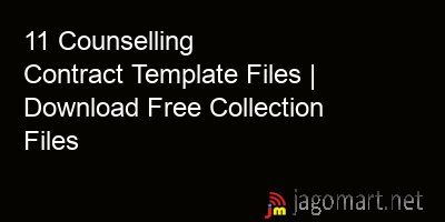picture 11 Counselling Contract Template Files | Download Free Collection Files
