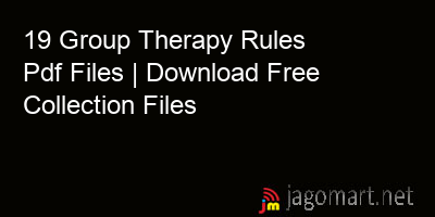 picture 19 Group Therapy Rules Pdf Files | Download Free Collection Files