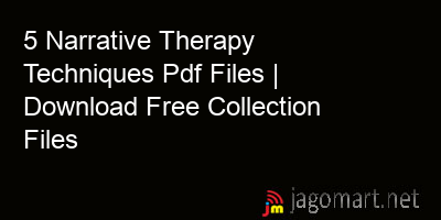 picture 5 Narrative Therapy Techniques Pdf Files | Download Free Collection Files
