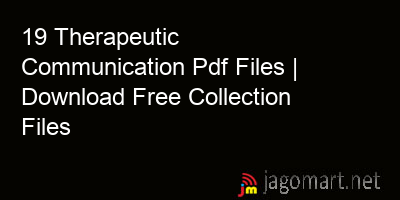 picture 19 Therapeutic Communication Pdf Files | Download Free Collection Files