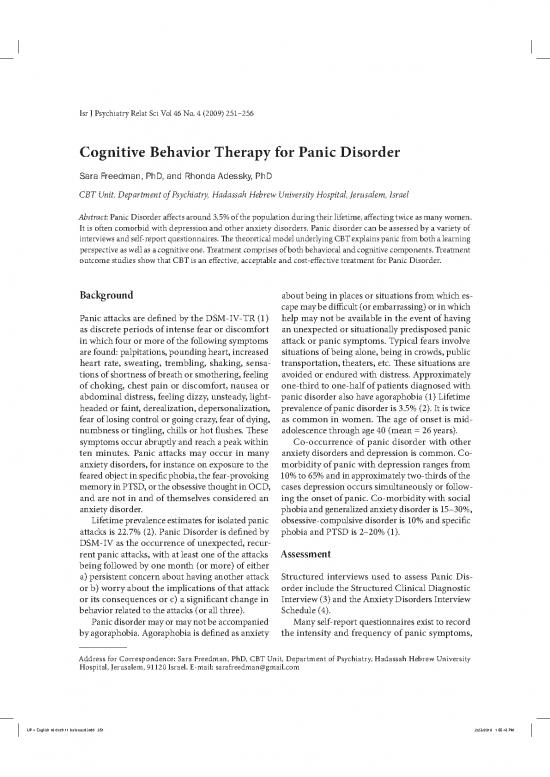 picture Cbt For Panic Attacks Pdf 109205 | 2009 4 3