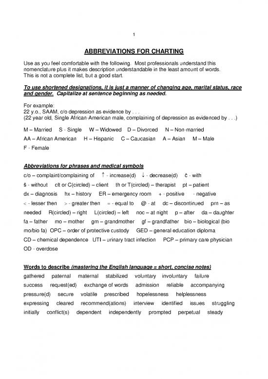picture Medical Diagnosis List Pdf 107723 | Abbreviations For Charting