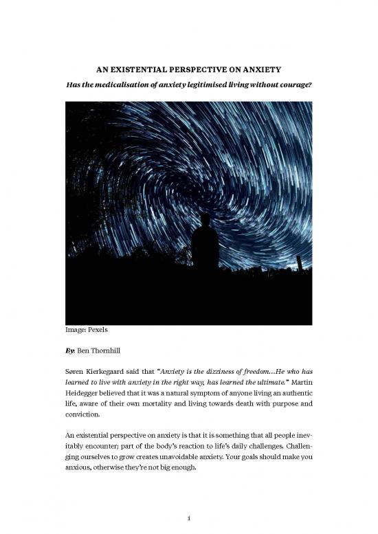 picture Existential Therapy Pdf 109668 | An Existential Perspective On Anxiety 1
