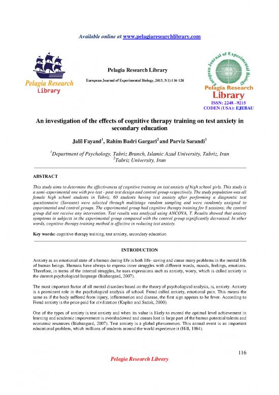picture Education Pdf 108931 | An Investigation Of The Effects Of Cognitive Therapy Training On Test Anxiety In Secondary Education