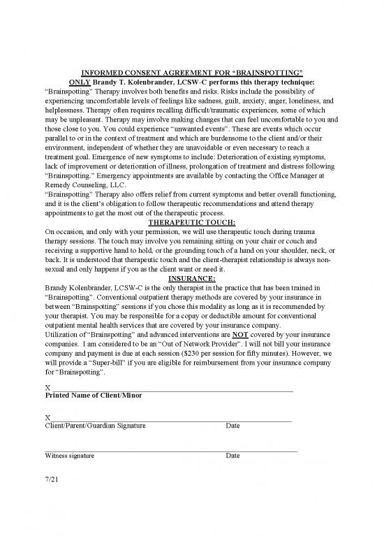 picture Brainspotting Pdf 109685 | Brainspotting Informed Consent