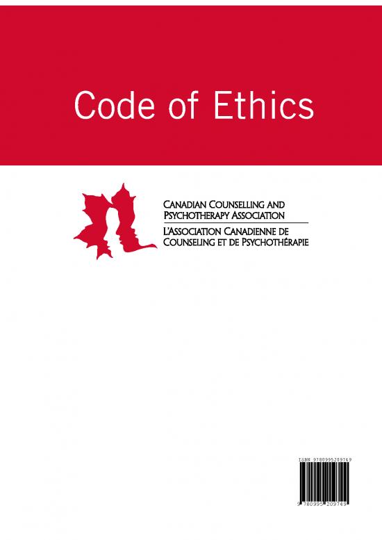 picture Psychotherapy Pdf 108429 | Ccpa 2020 Code Of Ethics E Book En