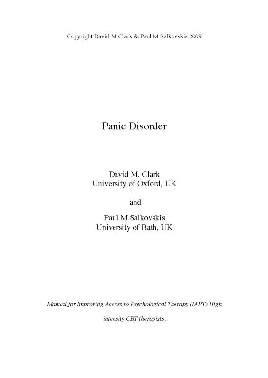 picture Cbt For Health Anxiety Pdf 109295 | Cognitive Therapy For Panic Disorder Iapt Manual