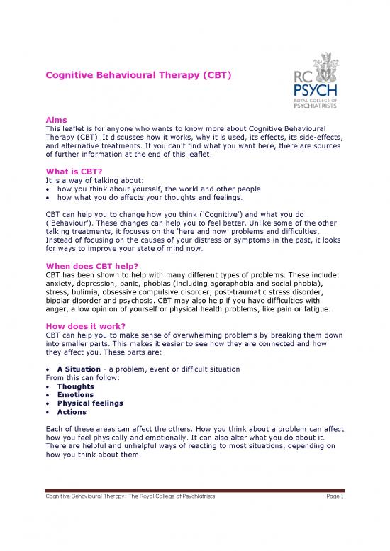 picture Cbt Pdf 108854 | Cognitivebehaviouraltherapy Cbt