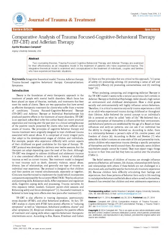 picture_Cbt Pdf 108660 | Comparative Analysis Of Trauma Focusedcognitivebehavioral Therapy Tfcbt And Adlerian Therapy 2167 1000201