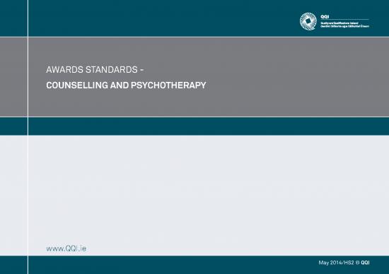 picture1_Psychotherapy Pdf 108969 | Counselling And Psychotherapy Qqi Award Standards 2014