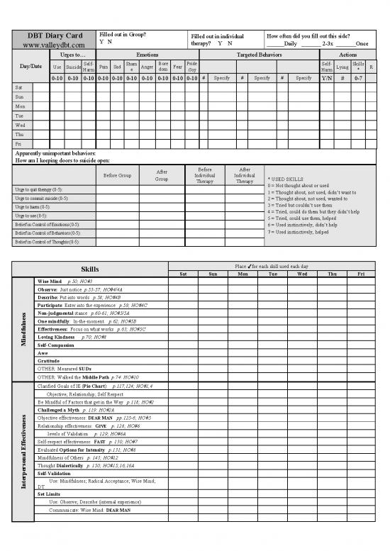 picture Dbt Pdf 107646 | Dbt Diary Card Sat