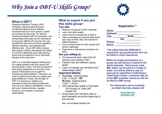 picture Dbt Workbook Pdf 108667 | Dbt U Brochure