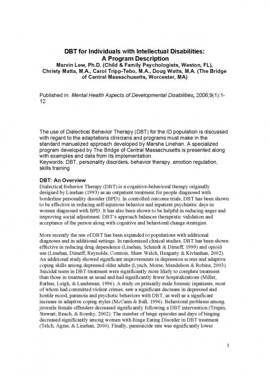 picture Emotion Regulation Dbt Pdf 109333 | Dbtandid May 2005