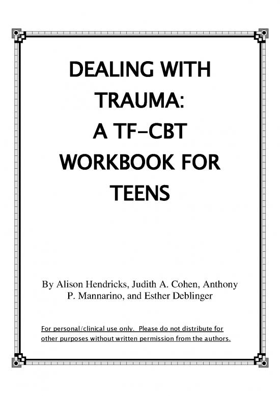 picture1_Cbt Workbook Pdf 107328 | Dealing With Trauma   A Tf Cbt Workbook For Teens