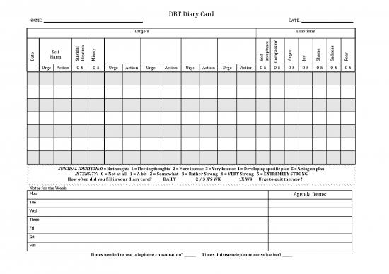 Dbt Pdf 107323 | Diary Card