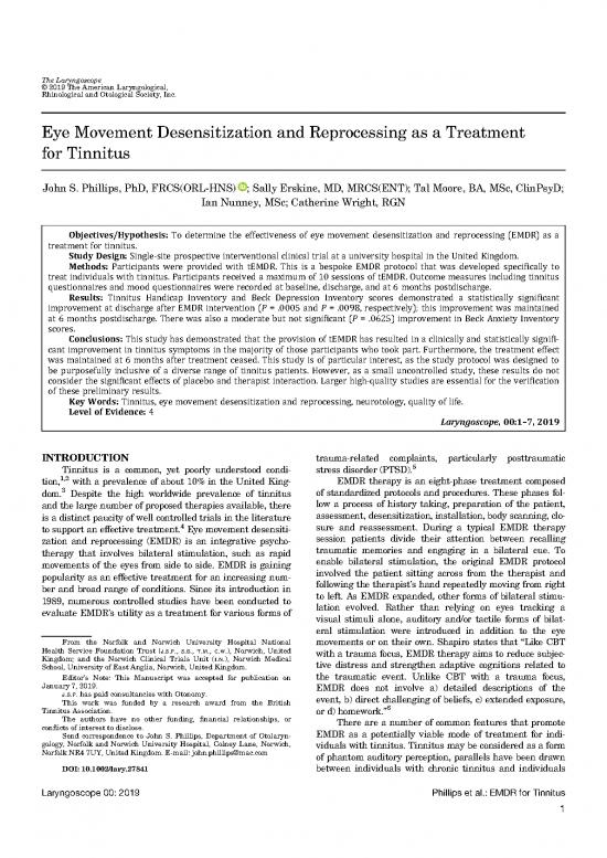 picture Emdr Pdf 107484 | Emdr And Tinnitus 2019