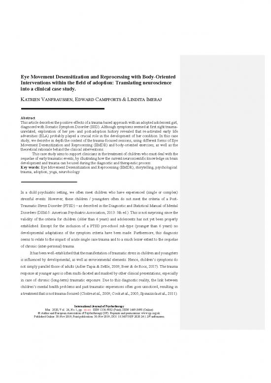 picture Emdr Pdf 108698 | Emdr With Adopted Children Vanfraussen (final)