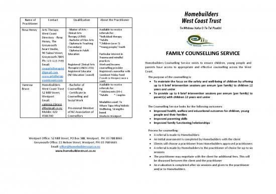 picture Family Counselling Pdf 107436 | Family Counselling Pamphlet March 2020