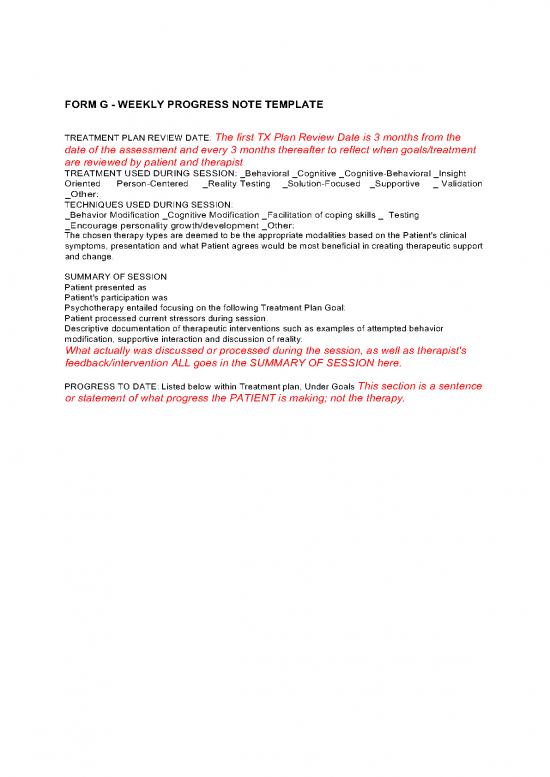 picture1_Psychotherapy Pdf 107972 | Form G Progress Note Template