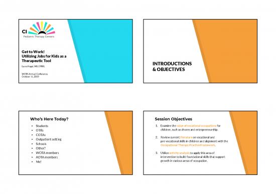 picture Otpf Pdf 108315 | Get To Work! Utilizing Jobs For Kids As A Therapeutic Tool