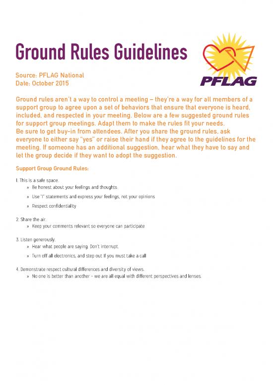 picture1_Group Therapy Pdf 108193 | Ground Rules Pflag National
