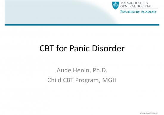 picture Cbt For Panic Attacks Pdf 109288 | Henin 2020 Disney Panic Final