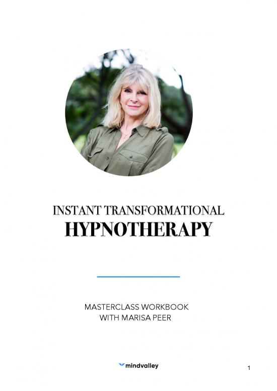 picture1_Therapy Workbook Pdf 109703 | Instant Transformational Hypnotherapy By Marisa Peer 0618