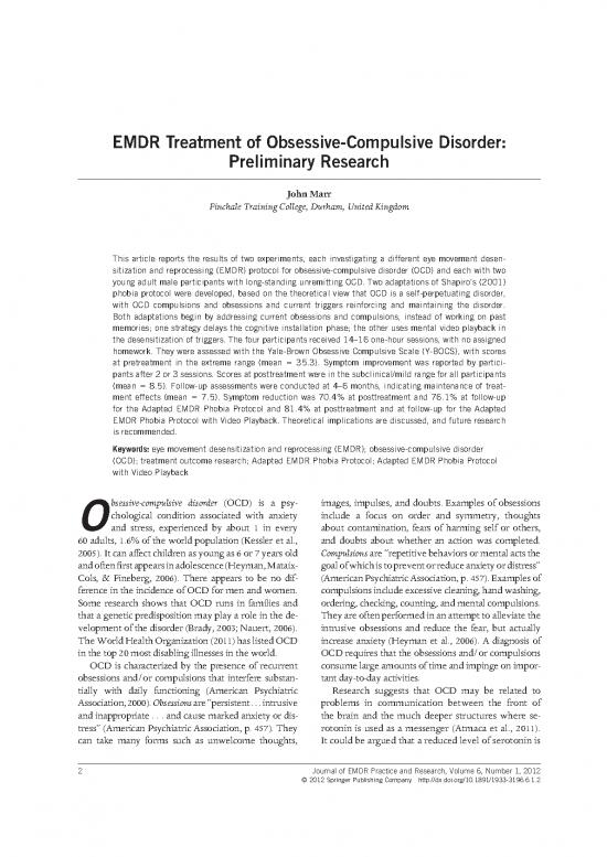 picture Emdr Ocd Protocol Pdf 109241 | Jepr2012vol6nr1