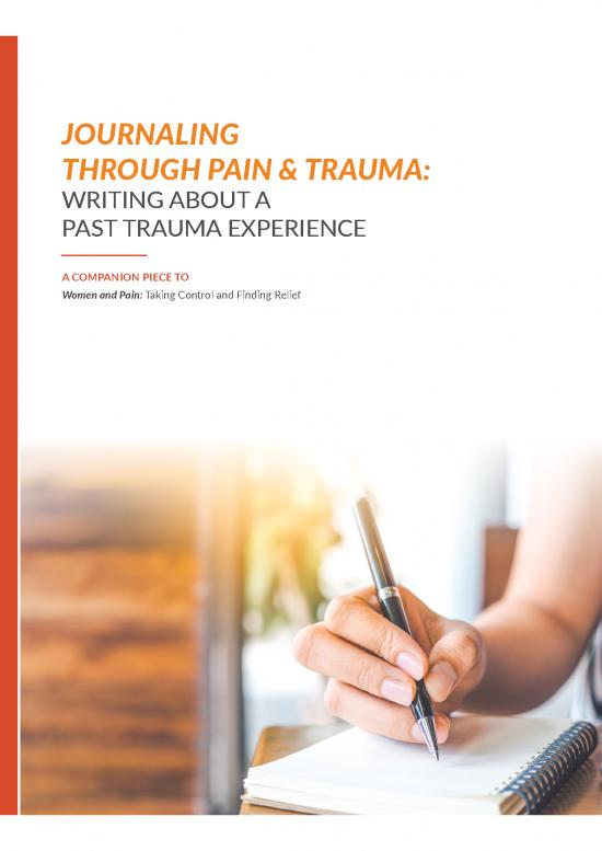picture_Journey Pdf 109568 | Journaling Writing About Trauma