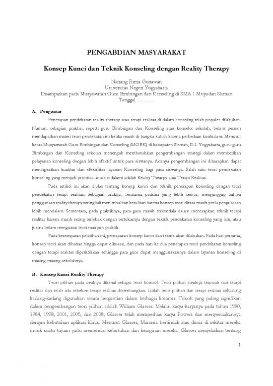 picture_Konsep Kunci Dan Teknik Reality Therapy Dalam Konseling Mgbk Sleman Nanang E Gunawan