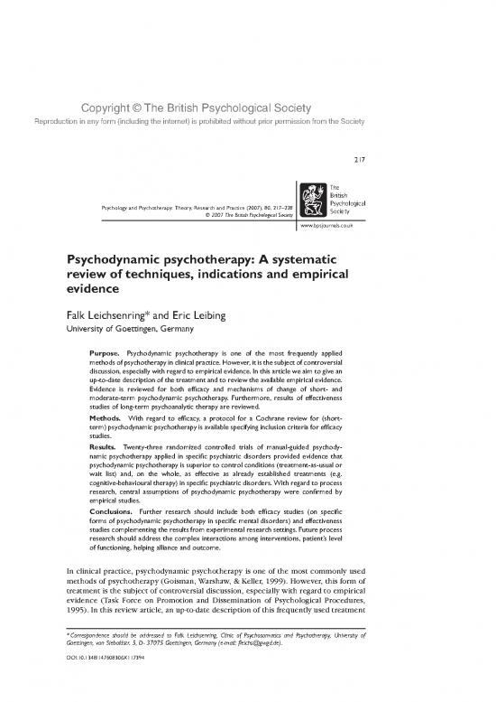 picture Psychotherapy Pdf 109140 | Leichsenring And Leibing 2007