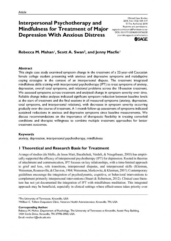 picture1_Psychotherapy Pdf 108148 | Mahan Swan Macfie 2018
