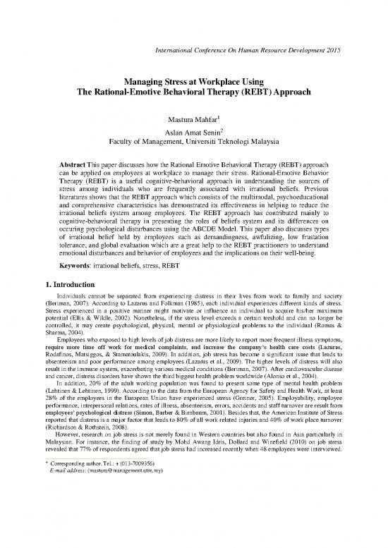 picture Rebt Pdf 108057 | Masturamahfar2015 Managingstressatworkplaceusingrationalemotive