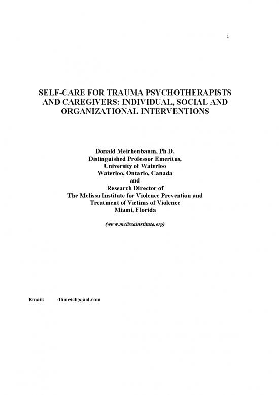 picture General Awareness Pdf 108798 | Meichenbaum Selfcare 11thconf