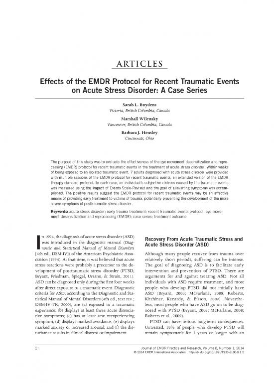 picture Emdr Pdf 108505 | Protocle Urgence De Francine Shapiro